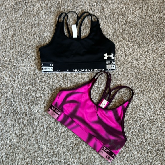 Girls Under Armour (YMD) sports bra set of 2 - Picture 2 of 10